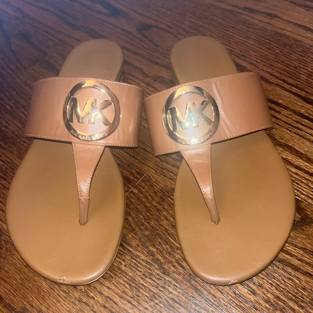 Michael Kors Monogrammed Sandals